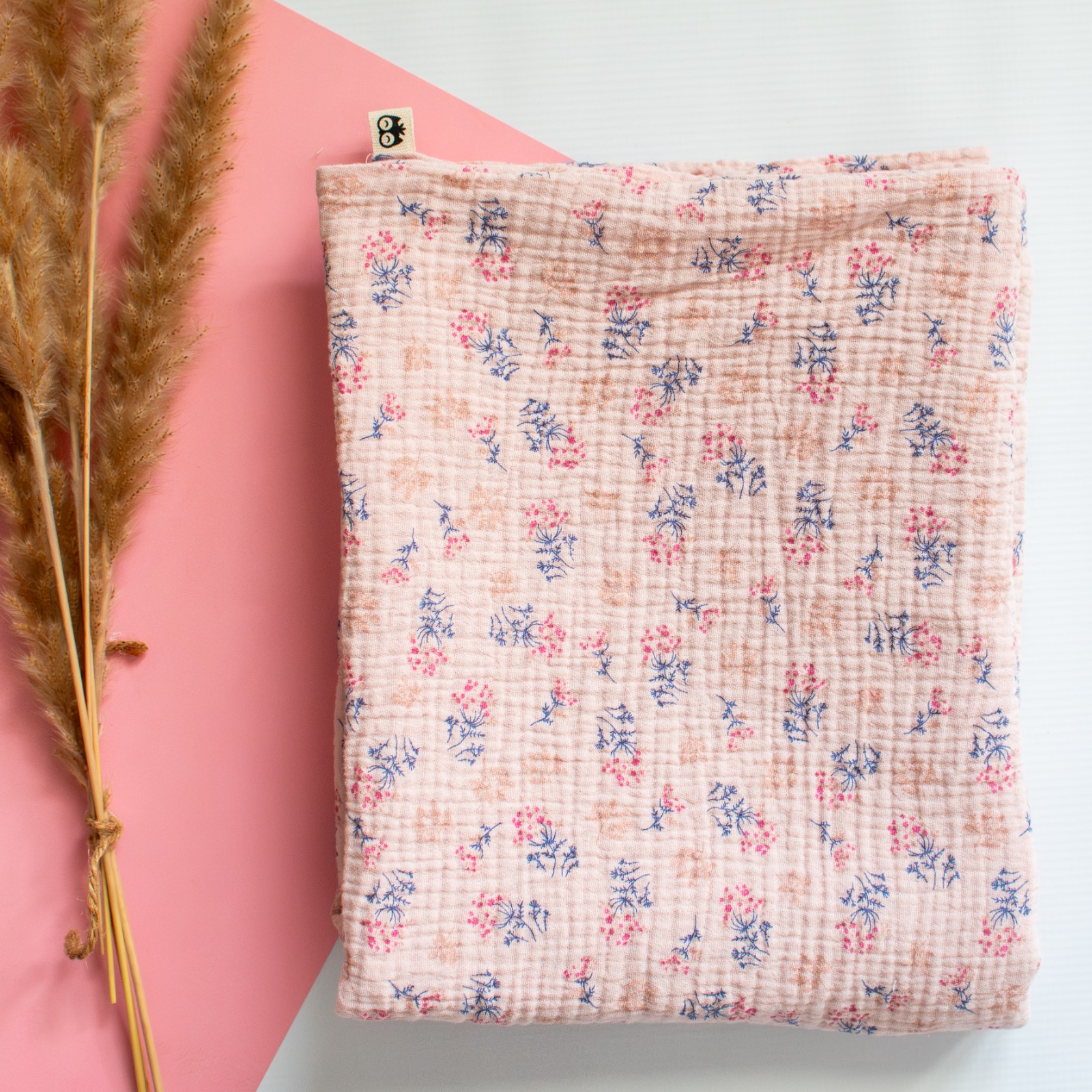 Vintage Floral Muslin Blanket Lielieboo