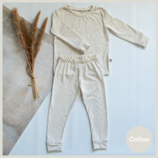 Oatmeal Long Sleeve Pyjama Set Lielieboo