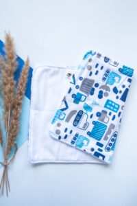 Blue Cars Burp Cloth Lielieboo 