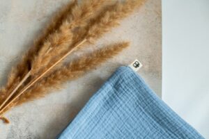 Blue Muslin Blanket Lielieboo