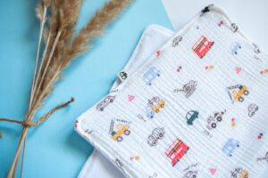 Cars Muslin Burp Cloth Lielieboo