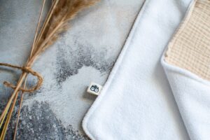 Stone Muslin Burp Cloth Lielieboo