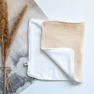 Stone Muslin Burp Cloth Lielieboo
