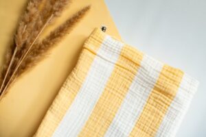 Yellow Stripe Muslin Blanket Lielieboo