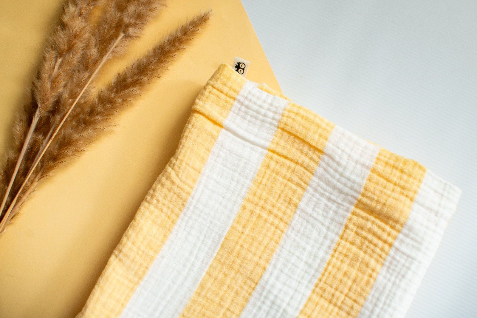 Yellow Stripe Muslin Blanket Lielieboo
