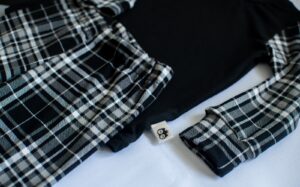 Black Check Long Sleeve Pyjama Set