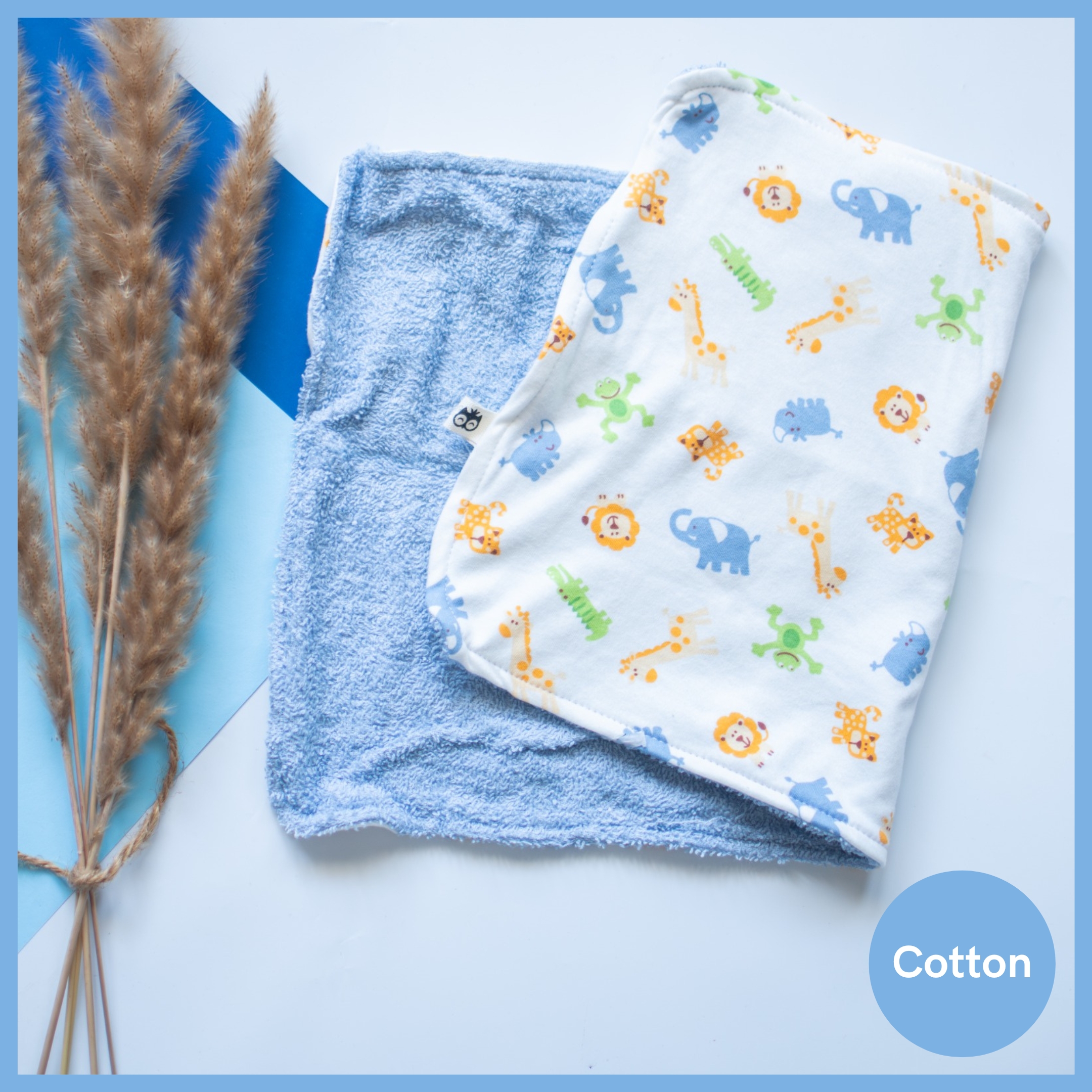 Cute Animals Cotton Burp Cloth Lielieboo